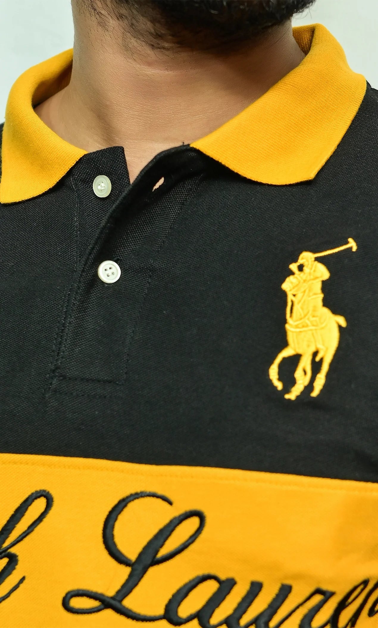 RL Golden Embroidery logo Polo Shirt