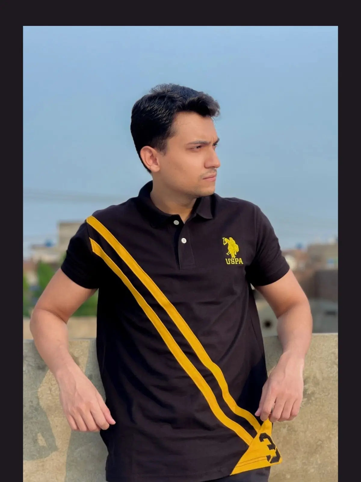 RL Double Stripe POLO