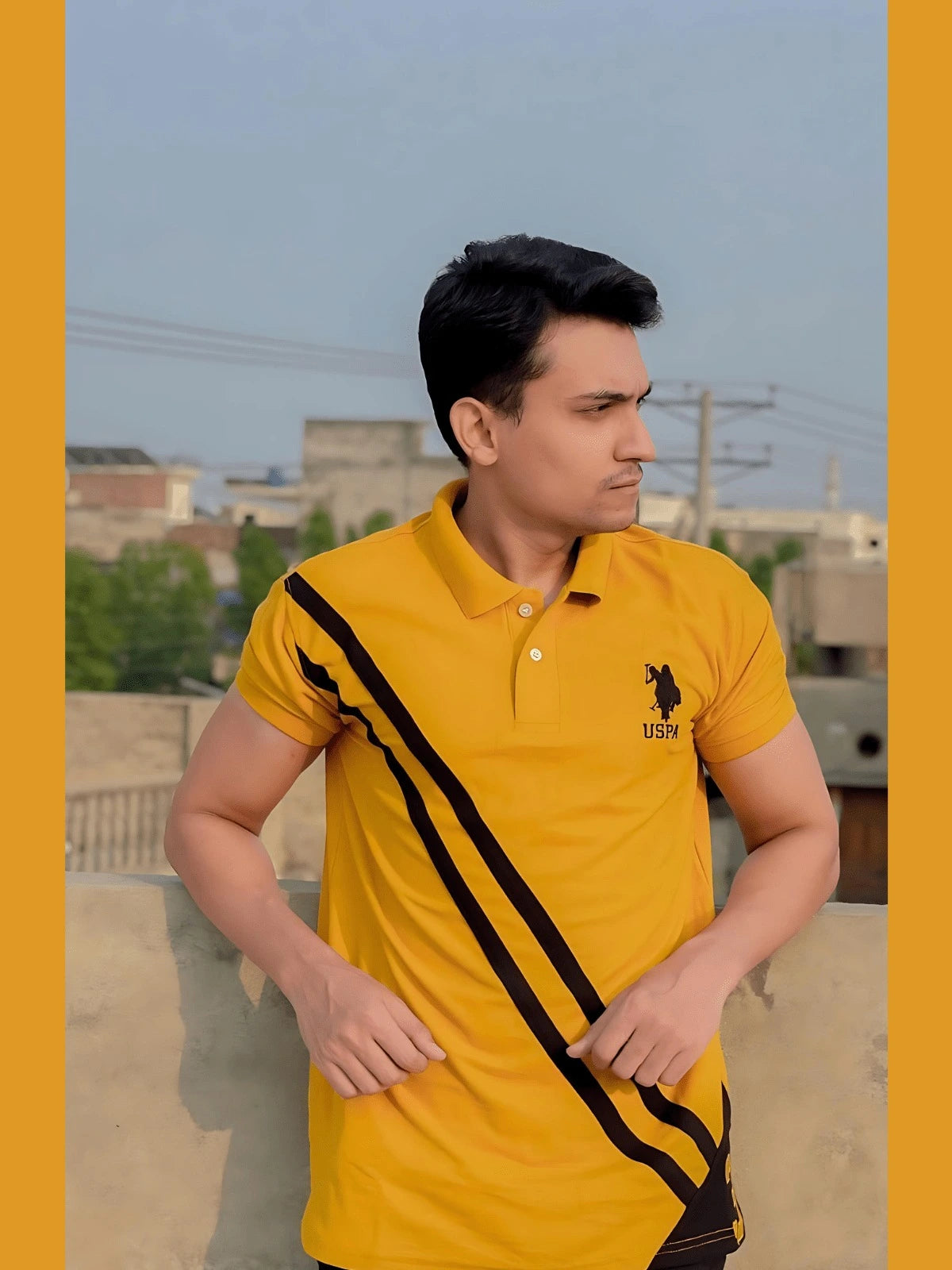 RL Double Stripe POLO