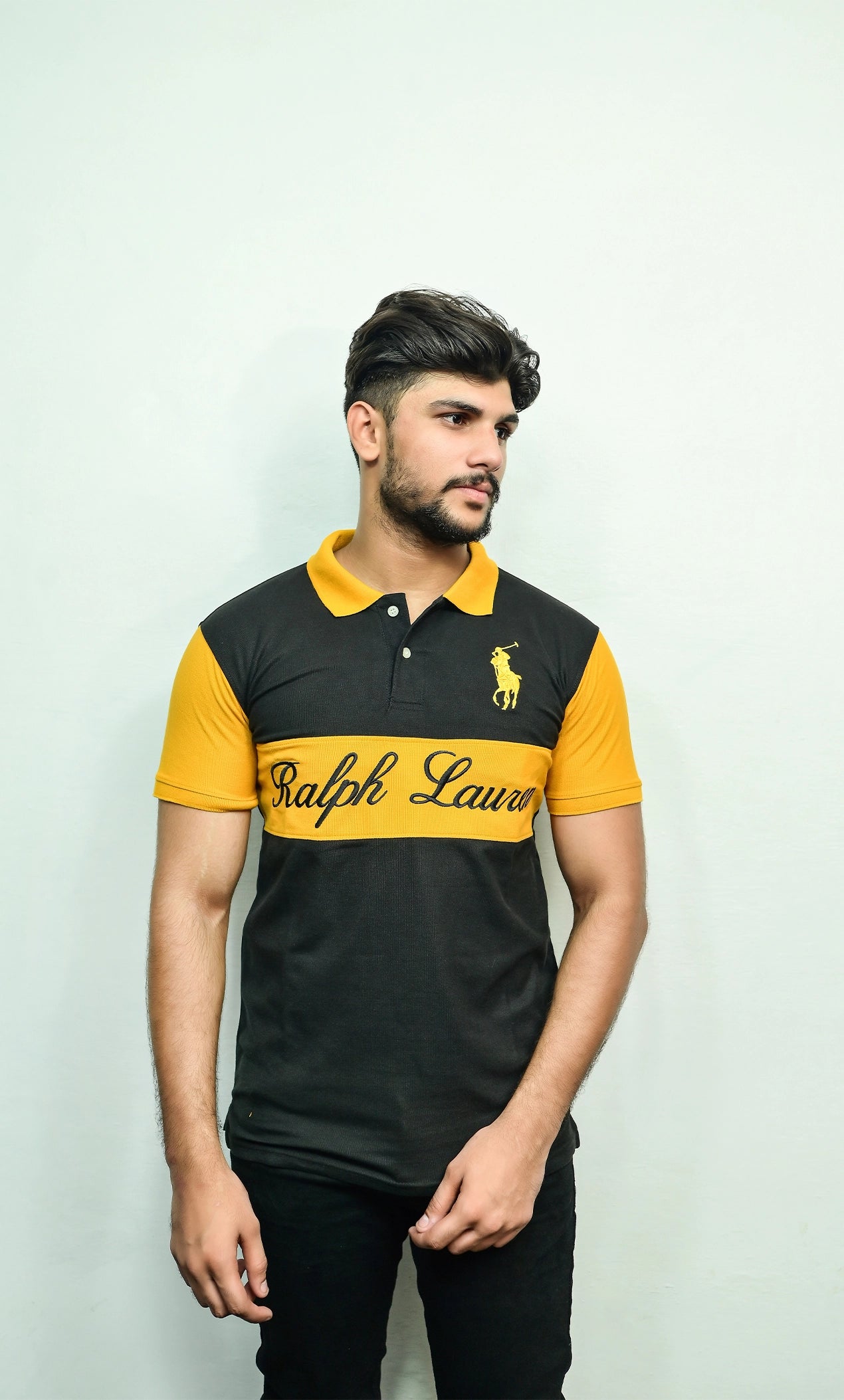 RL Golden Embroidery logo Polo Shirt