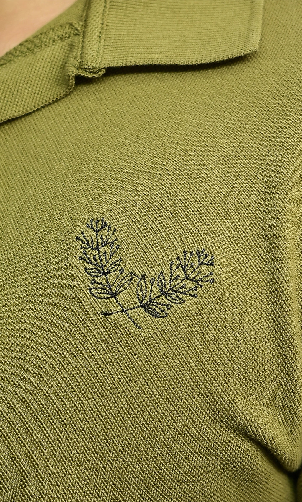 Olive Green V Color POLO SHIRT