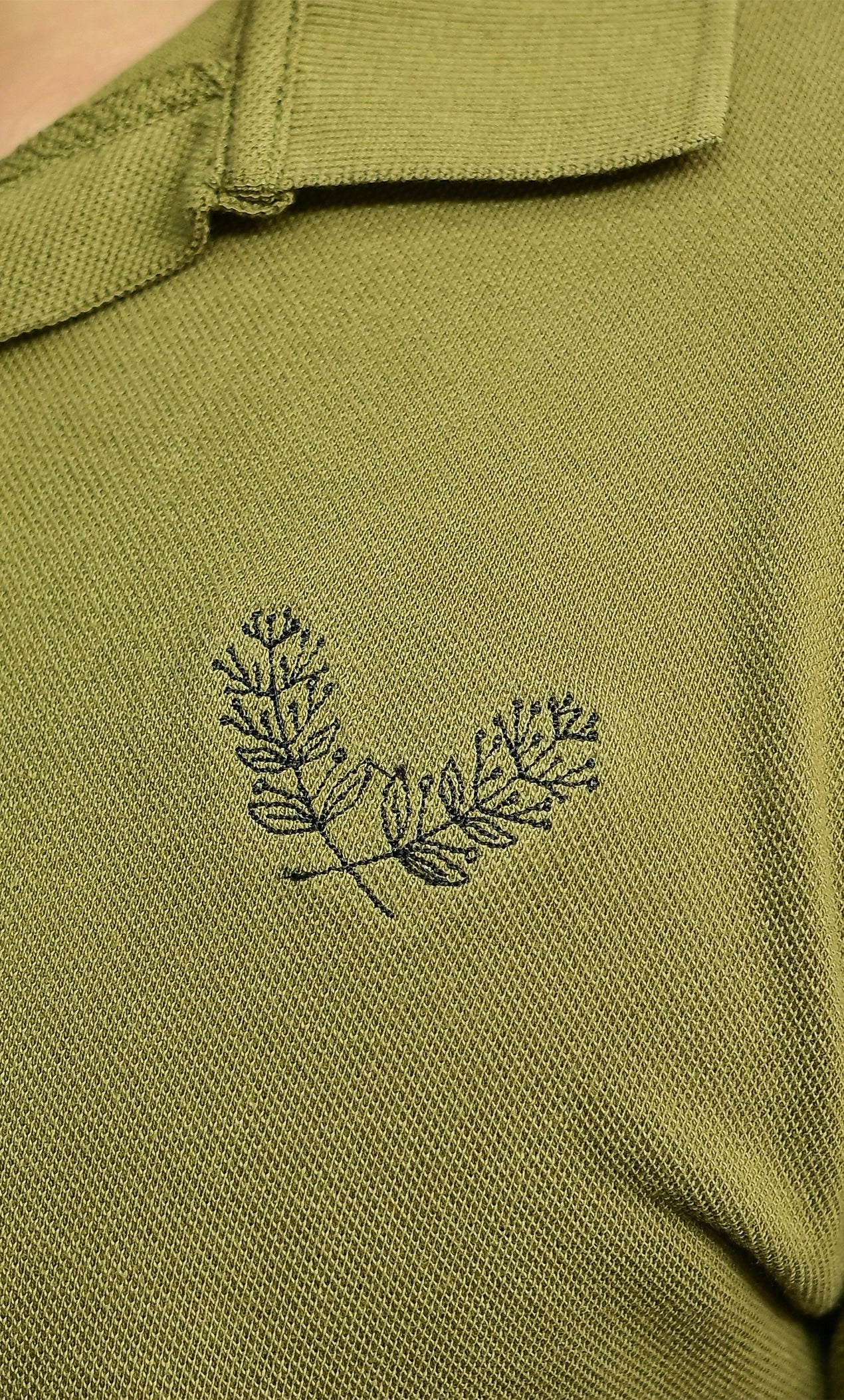Olive Green V Color POLO SHIRT
