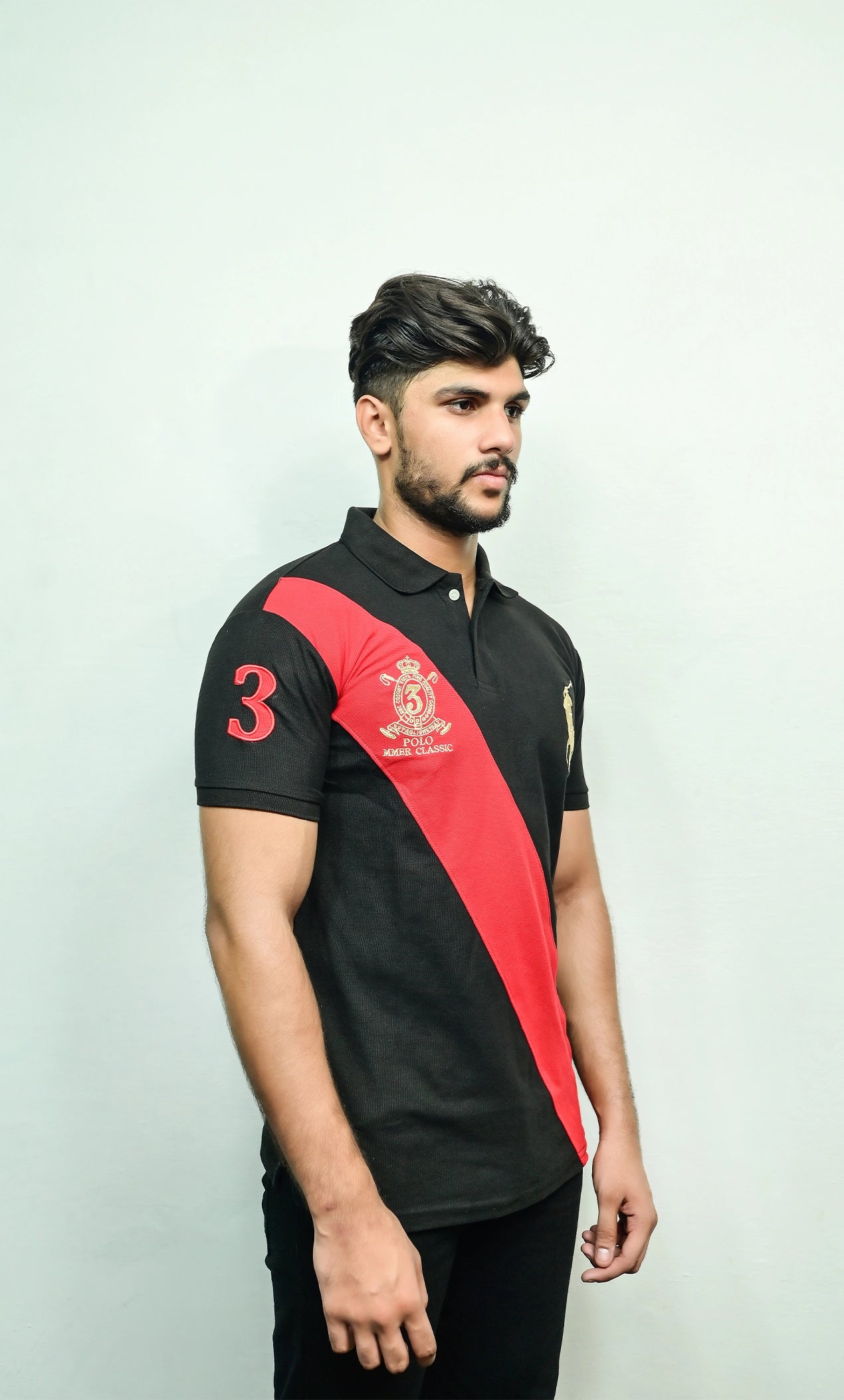 RL Red Stripe Polo Shirt
