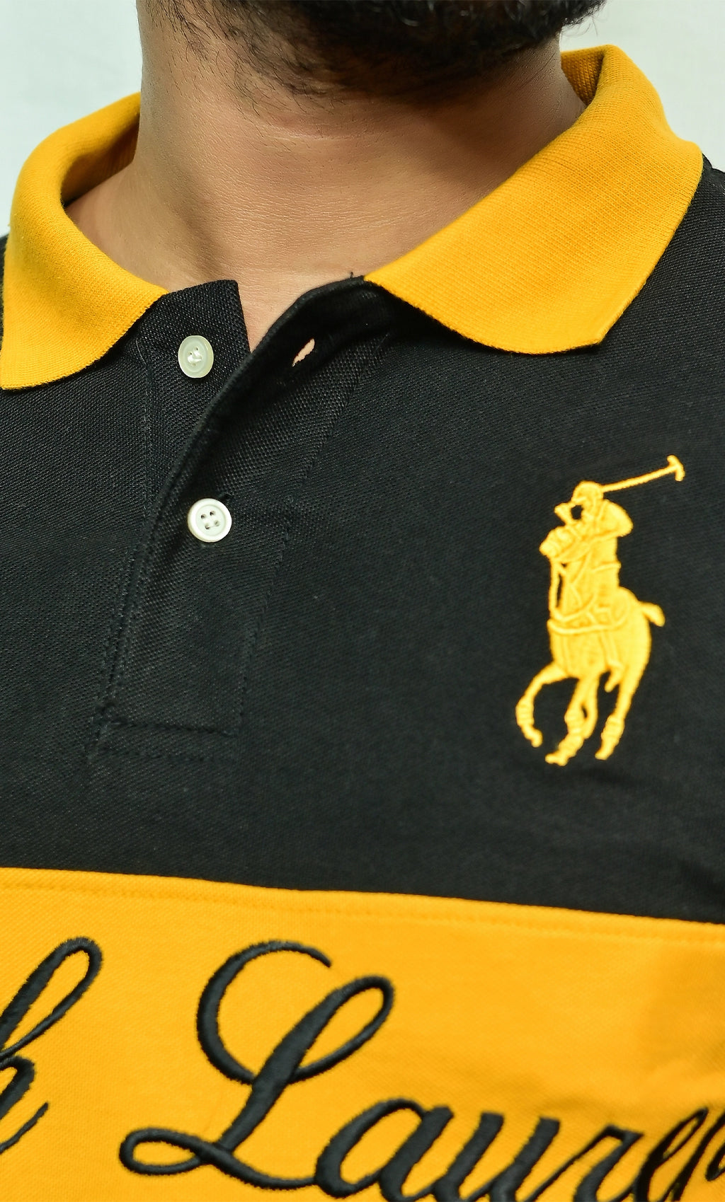 RL Golden Embroidery logo Polo Shirt