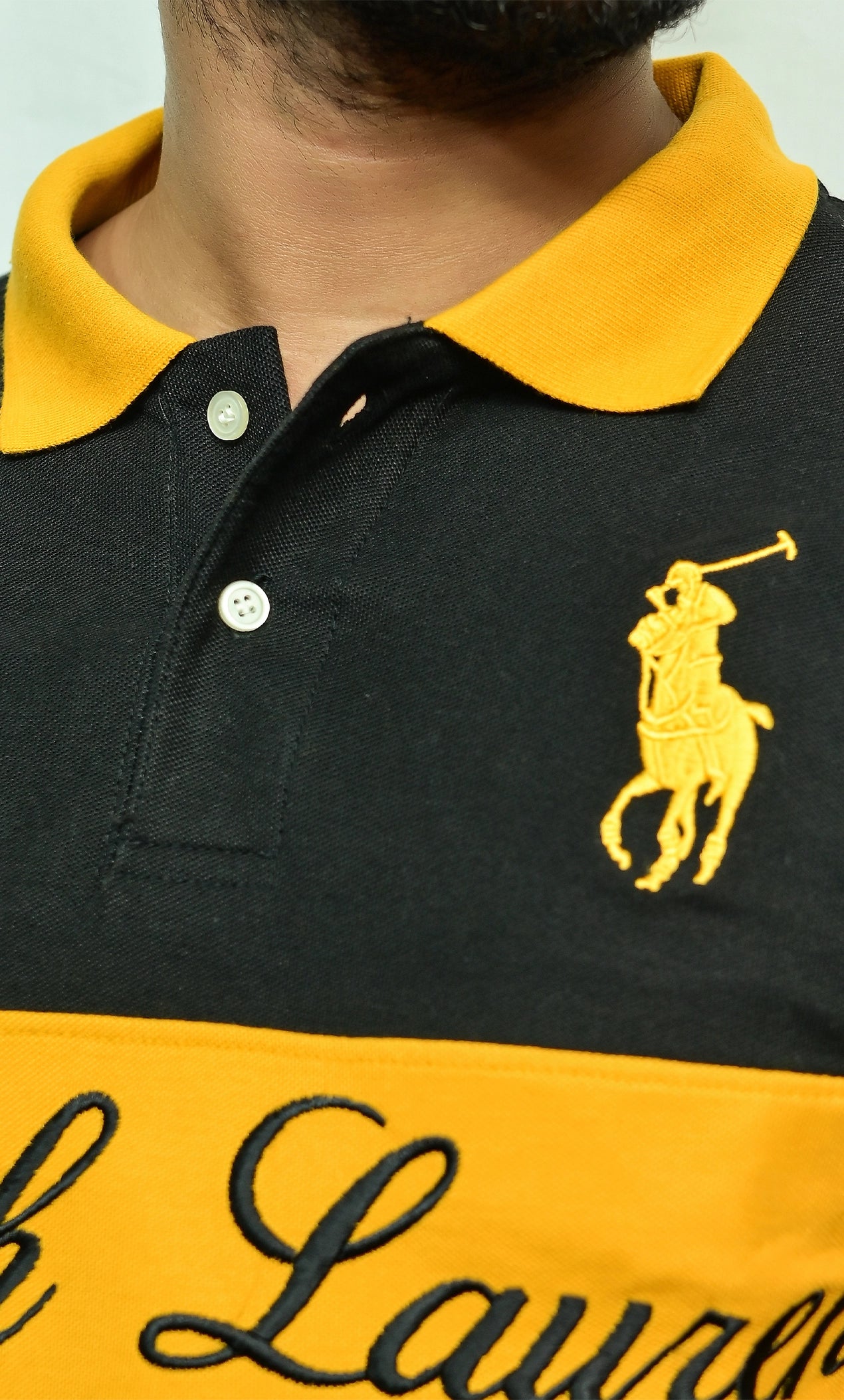 RL Golden Embroidery logo Polo Shirt