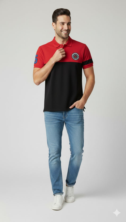 Giordano Round Logo Red and Black
