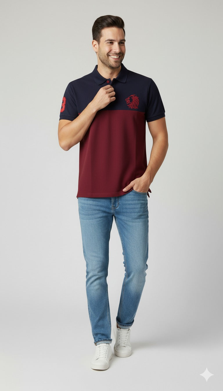 Giordano Blue Mahroon logo