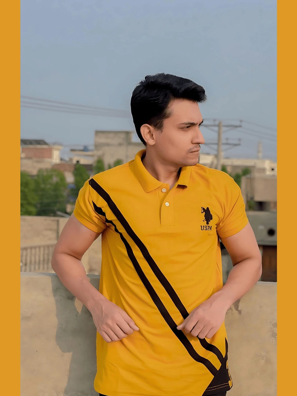 RL Double Stripe POLO